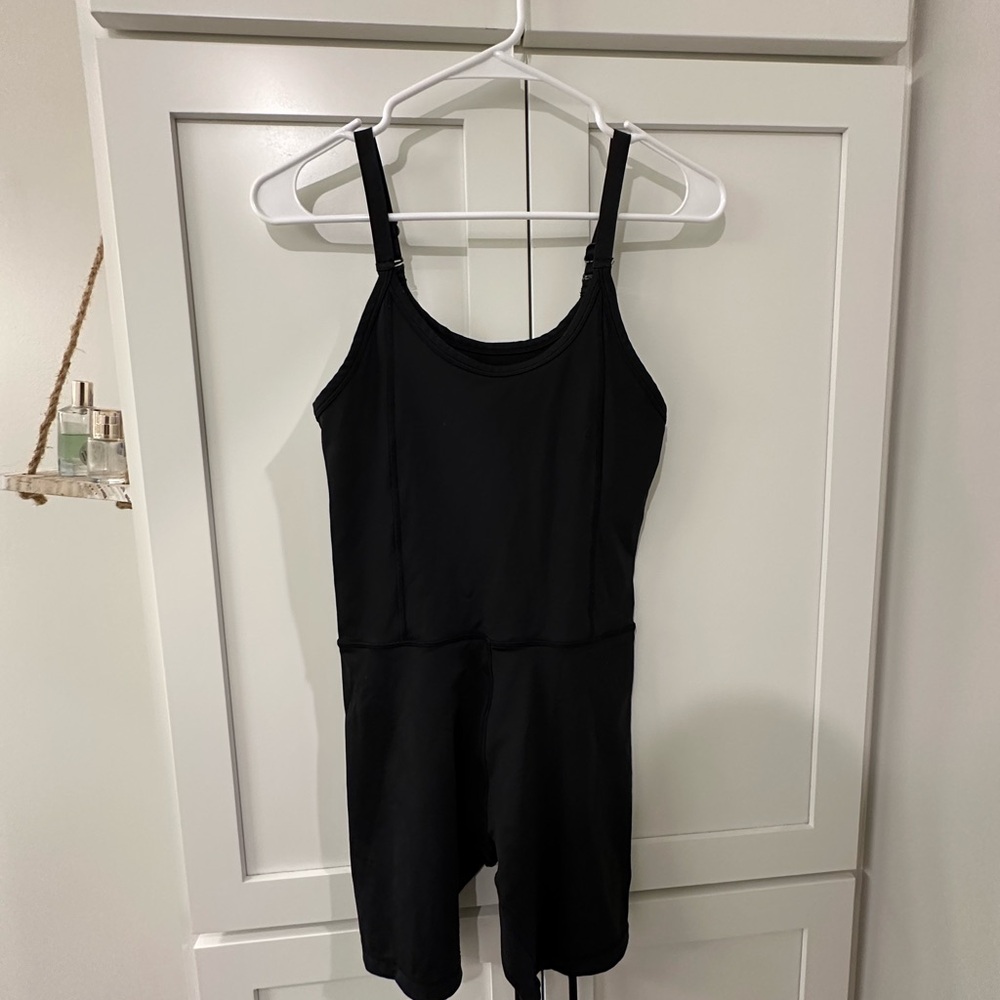 Black Athletic Romper